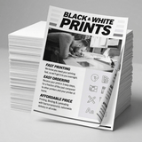 A4 Black & White Print